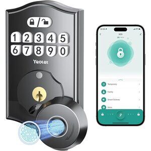 Fingerprint Door Lock, Keyless Entry Door Lock with App Control, Electronic Keyp